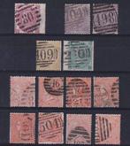 Groot-Brittannië 1865/1867 - Set met plaatnummers Queen, Postzegels en Munten, Postzegels | Europa | UK, Gestempeld