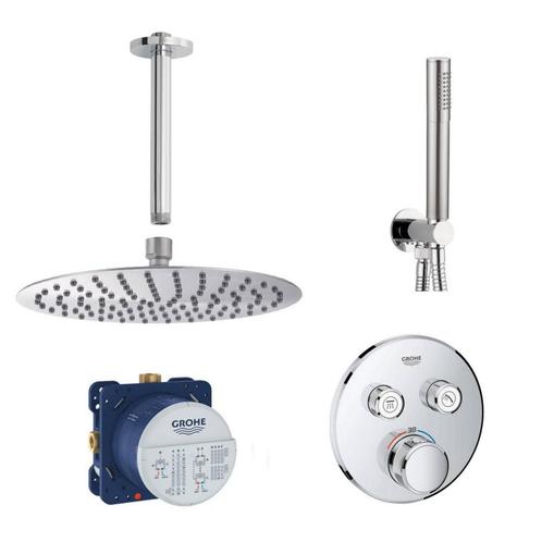 Grohe SmartControl Inbouw Doucheset Rond Met Hoofddouche, Doe-het-zelf en Verbouw, Sanitair, Kraan, Nieuw, Chroom, Ophalen of Verzenden