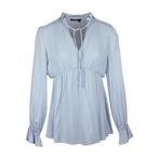 Marc Aurel • lichtblauwe satijnen blouse • 36, Marc Aurel, Nieuw, Maat 36 (S), Verzenden