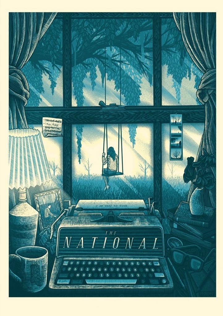 Posters - Poster National, The - Typemachine, Verzamelen, Muziek, Artiesten en Beroemdheden, Zo goed als nieuw, Verzenden