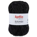 Katia Bambi - 315 zwart - Chenille Garen, Hobby en Vrije tijd, Breien en Haken, Ophalen of Verzenden, Nieuw