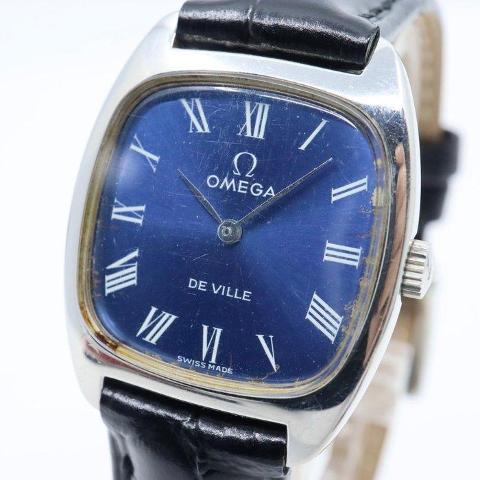 Omega - De Ville Square Blue Dial - Zonder Minimumprijs -, Sieraden, Tassen en Uiterlijk, Horloges | Heren