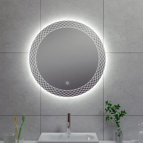 Badkamerspiegel BWS Madri Rond LED Verlichting 60 cm, Doe-het-zelf en Verbouw, Sanitair, Bad, Nieuw, Ophalen of Verzenden