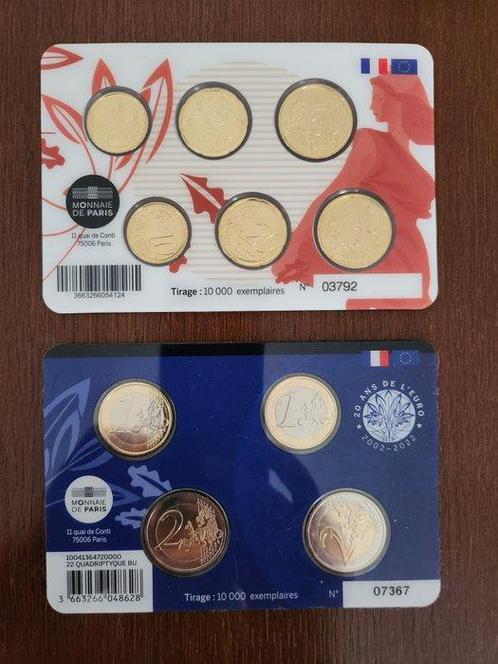 Frankrijk. Mini Set 2023/2024 (2 sets) (Zonder Minimumprijs), Postzegels en Munten, Munten | Europa | Euromunten