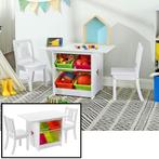 Kindertafel met stoeltjes van hout - 1 tafel en 2 stoelen, Kinderen en Baby's, Kinderkamer | Tafels en Stoelen, Nieuw, Verzenden
