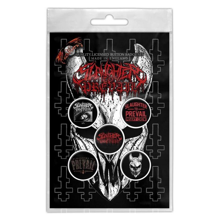 Slaughter to Prevail Logo Button 5pack officiële merchandise, Verzamelen, Muziek, Artiesten en Beroemdheden, Kleding, Nieuw, Ophalen of Verzenden