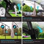 KESSER® Zweefparasol met voet - LED - Ø3.5m - 360° Draaibaar, Verzenden, Nieuw