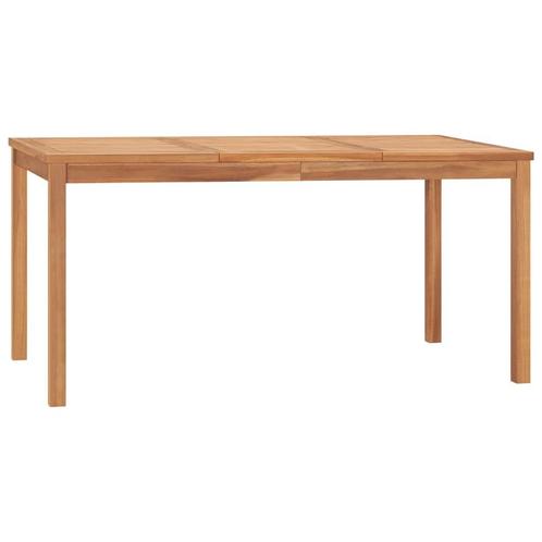 vidaXL Tuintafel 160x80x77 cm massief teakhout, Tuin en Terras, Tuintafels, Nieuw, Teakhout, Verzenden