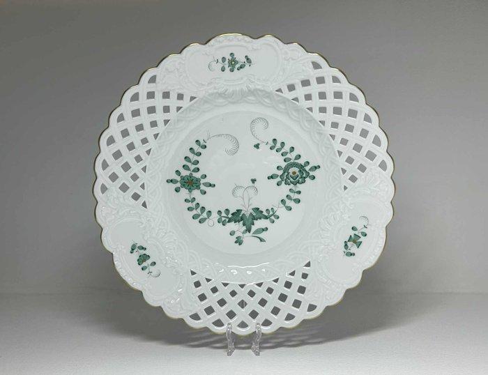 Meissen - Serveerschaal - Green Indian - Porselein - Indisch, Antiek en Kunst, Antiek | Glas en Kristal