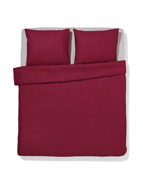 HEMA Dekbedovertrek 200x200/220cm zacht katoen rood, Huis en Inrichting, Slaapkamer | Beddengoed, Nieuw, Verzenden