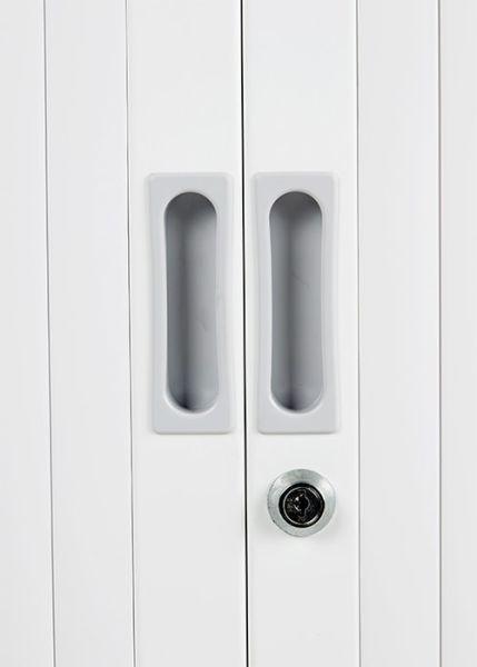 Nieuwe Roldeurkasten 140 x 120 x 45 cm Wit, Huis en Inrichting, Kasten | Roldeurkasten en Archiefkasten, Met slot, 25 tot 50 cm