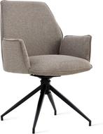 2dekans | Jill Eetkamerstoelen - Modern - Linnen Taupe (Set, Ophalen of Verzenden, Zo goed als nieuw