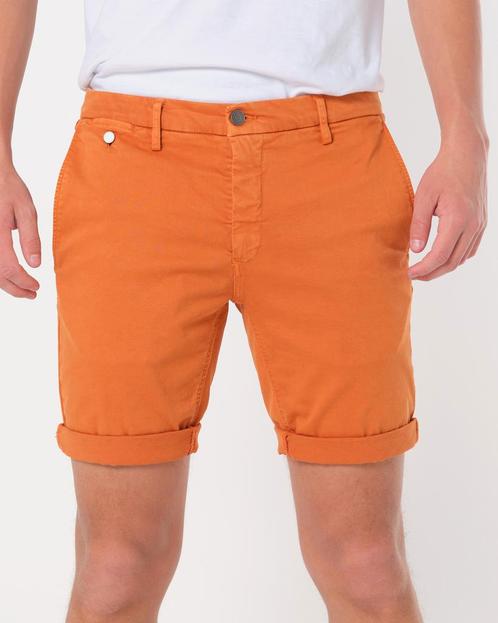 Replay Hyperflex Chino Short Herenkleding, Kleding | Heren, Broeken en Pantalons, Oranje, Nieuw, Verzenden