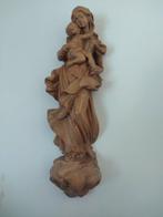 Snijwerk, Madonna mit Kind auf dem Arm  - Wandfigur -, Antiek en Kunst