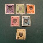 Oekraïne 1922 - 6 zegel met wapen van Oostenrijk met, Gestempeld