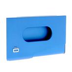 Ogon Designs One Touch Aluminium Visitekaarthouder Blauw, Verzenden, Nieuw, Blauw, Overige merken