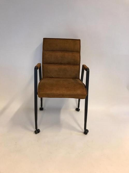 MX Sofa Eetkamerstoel Tyrza | Antraciet | Microvezel stof, Huis en Inrichting, Stoelen, Nieuw, Ophalen