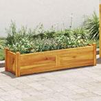 vidaXL Plantenbak verhoogd 100x30x25 cm acaciahout, Tuin en Terras, Bloembakken en Plantenbakken, Minder dan 30 cm, 100 cm of meer