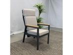Te Velde tuinmeubelen palazzo aluminium-teak tuinstoel, Tuin en Terras, Tuinstoelen, Nieuw, Aluminium, Verstelbaar