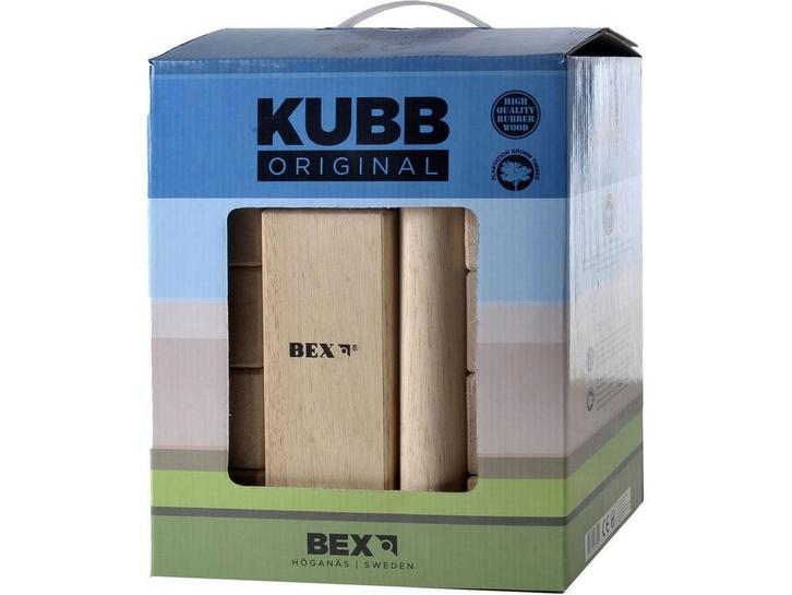 Bex Sport Original Kubb - Vang- en werpspel - Rubberhout -, Hobby en Vrije tijd, Gezelschapsspellen | Overige, Nieuw, Verzenden