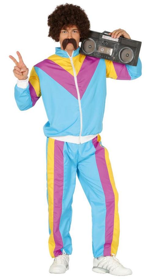 Neon 80S Trainingspak Fout, Kleding | Heren, Carnavalskleding en Feestkleding, Nieuw, Verzenden