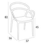 Tuinstoel - Mila - Geel - Siesta Exclusive, Tuin en Terras, Tuinstoelen, Verzenden, Nieuw