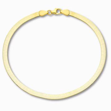 Gouden Herringbone Armband 14K 2,75mm beschikbaar voor biedingen