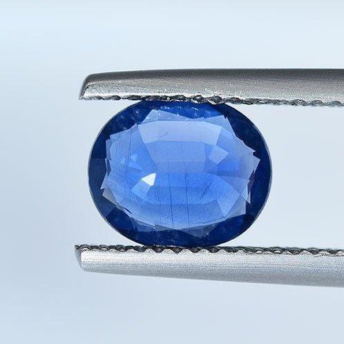 Blauw Saffier - 1.95 ct - nternational Colored Gemstone, Sieraden, Tassen en Uiterlijk, Edelstenen