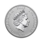Niue. 2 Dollars 2021 1 oz Niue $2 NZD Disney Donald & Daisy