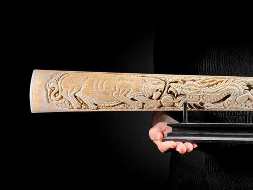 Geen minimumprijs - Extra grote gesneden zwaardvis op een, Antiek en Kunst, Kunst | Designobjecten