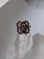 Zilver, Granaat - Ring - Art Deco-stijl