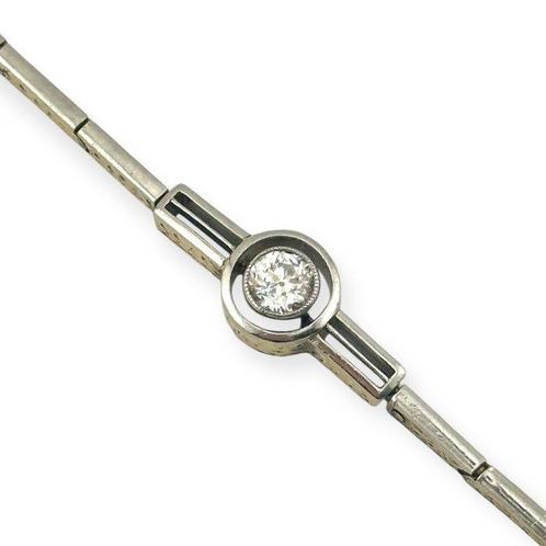 Armband - 14 karaat Geel goud, Antieke 14-karaats gouden en, Sieraden, Tassen en Uiterlijk, Armbanden