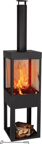 2dekans | BBQ Collection Tuinhaard met Schoorsteen -, Ophalen of Verzenden, Zo goed als nieuw, BBQ Collection