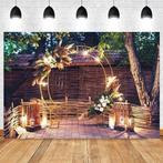 Backdrop Flowerwall polyester 300x200 cm, Ophalen of Verzenden, Nieuw