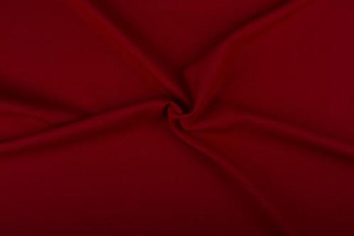 Texture stof donkerrood - 25m bi-stretch op rol, Hobby en Vrije tijd, Stoffen en Lappen, Verzenden