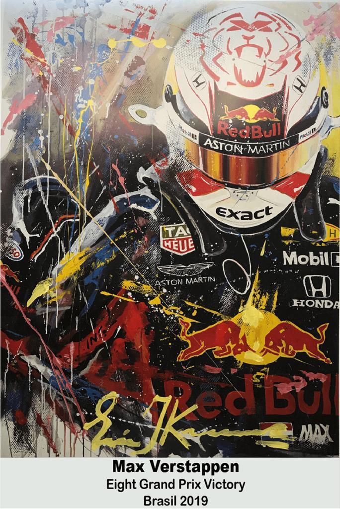 Max Verstappen Litho 8th victory Brasil 2019 | Nu €49,95, Verzamelen, Automerken, Motoren en Formule 1, Formule 1, Nieuw, Verzenden