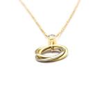 Cartier - Ketting met hanger - 18 karaat Geel goud, Witgoud,, Sieraden, Tassen en Uiterlijk, Antieke sieraden