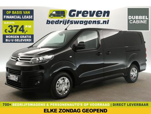 Citroën Jumpy 2.0 BlueHDI L3H1 DC 6 Pers Airco PDC €374pm, Auto's, Bestelauto's, Handgeschakeld, Diesel, Zwart, Citroën, Verzenden