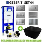 Geberit UP320 Toiletset set44 Civita Black Rimless Mat Zwart, Doe-het-zelf en Verbouw, Sanitair, Ophalen of Verzenden, Nieuw, Overige typen