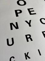 Alex Bucklee (XX-XXI) - Eye Test 2.0 (black diamond dust), Antiek en Kunst