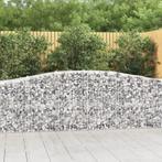 vidaXL Schanskorven 3 st gewelfd 400x50x80/100 cm, 100 cm of meer, Verzenden, Nieuw, Metaal