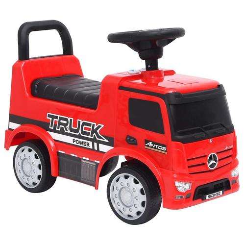 vidaXL Loopauto Mercedes Benz Truck rood, Kinderen en Baby's, Speelgoed | Buiten | Voertuigen en Loopfietsen, Nieuw, Verzenden