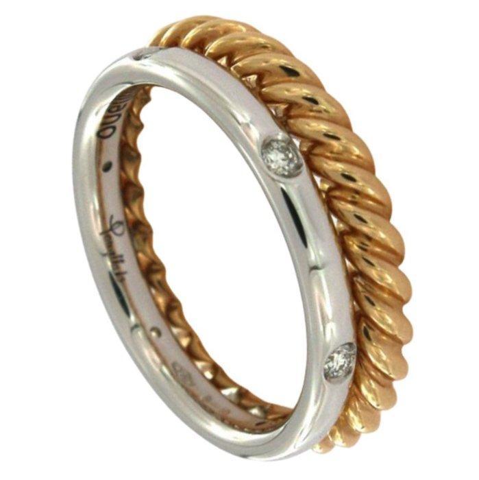 Pomellato - Ring - Milano - 18 karaat Geel goud, Witgoud, Sieraden, Tassen en Uiterlijk, Ringen