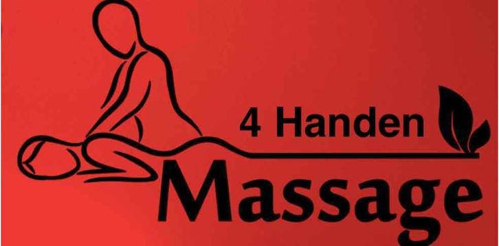 4 handen, massage, gegeven door vrouw en man, Diensten en Vakmensen, Welzijn | Masseurs en Massagesalons, Bedrijfsmassage, Ontspanningsmassage