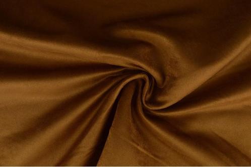 10 meter suedine stof - Suede stof - Cognac, Hobby en Vrije tijd, Stoffen en Lappen, 120 cm of meer, 200 cm of meer, Overige kleuren