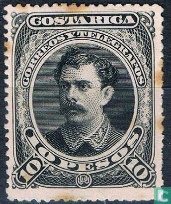 Costa Rica - Ramón Bernardo Soto Alvaro - 1889, Postzegels en Munten, Postzegels | Amerika, Verzenden
