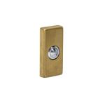 Intersteel deurbel rechthoekig 65x30x10mm verdekt - PVD, Huis en Inrichting, Deurbellen, Verzenden, Nieuw