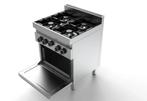 Unni-cooking | Gas Fornuis 4×6,5kw – 4kw | 700x700x(h)850, Ophalen of Verzenden, Nieuw in verpakking