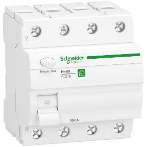 Schneider aardlekschakelaar / 4-polig, 30mA, 40A / R9R22440, Doe-het-zelf en Verbouw, Elektra en Kabels, Nieuw, Ophalen of Verzenden