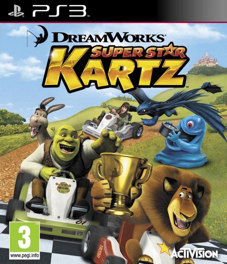 Playstation 3 DreamWorks Super Star Kartz, Spelcomputers en Games, Games | Sony PlayStation 3, Zo goed als nieuw, Verzenden